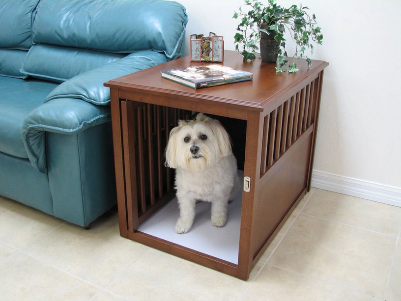 Wood Dog Crate Furniture