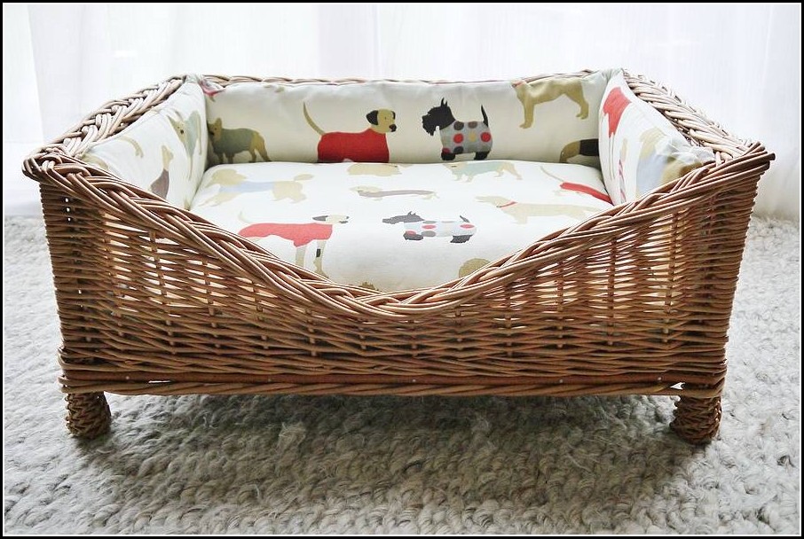 Large Wicker Dog Bed